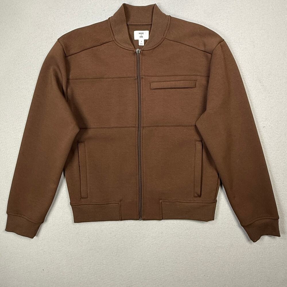 Mode of One Men's Regular-Fit Full-Zip Track Jacket, dark walnut Small $80